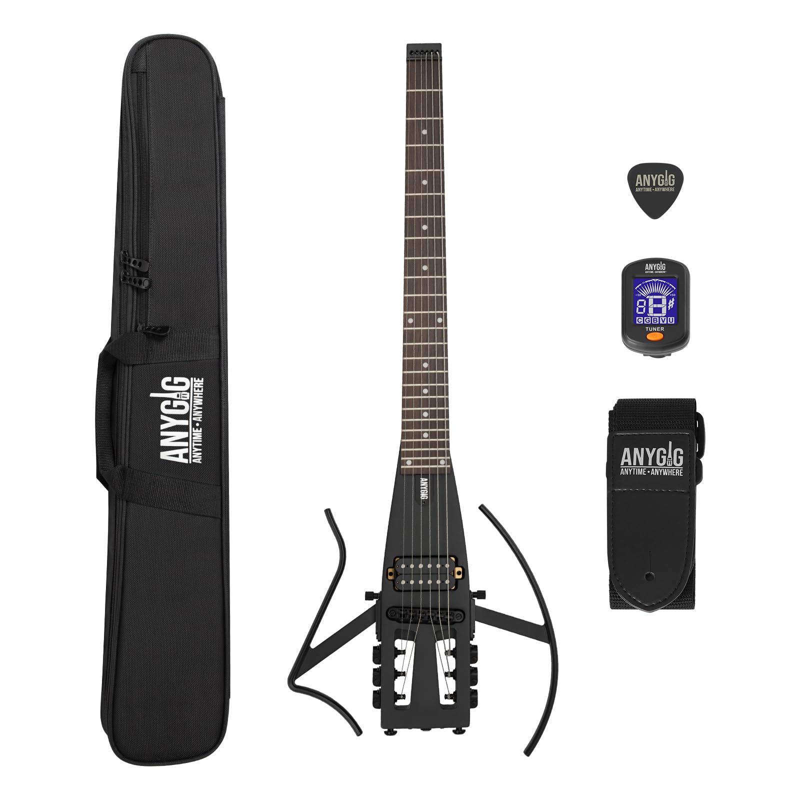 Amazon | Anygig トラベル エレキギター Headless – ポータブルで超